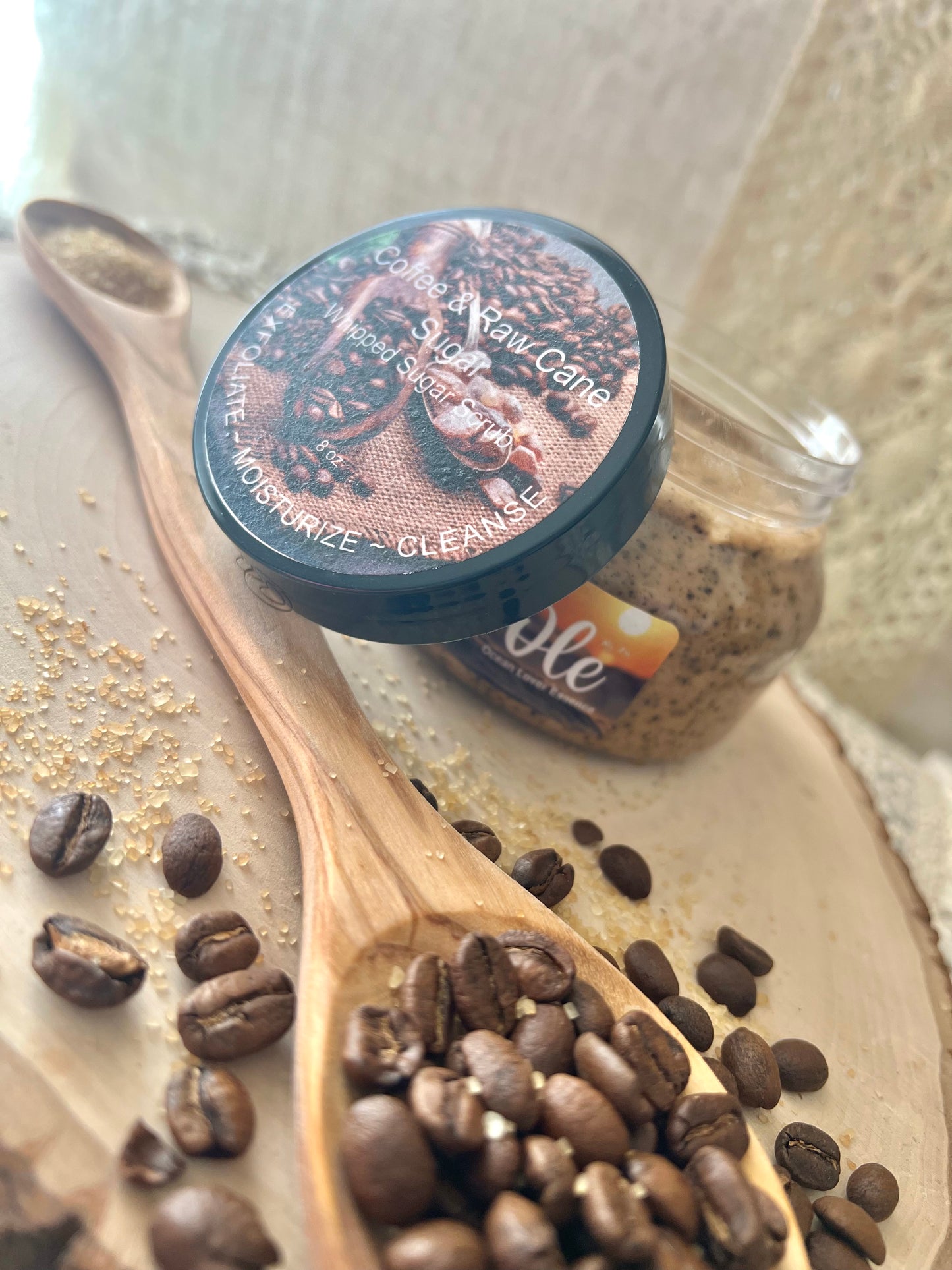 Coffee & Raw Cane Sugar Whipped Sugar Scrub